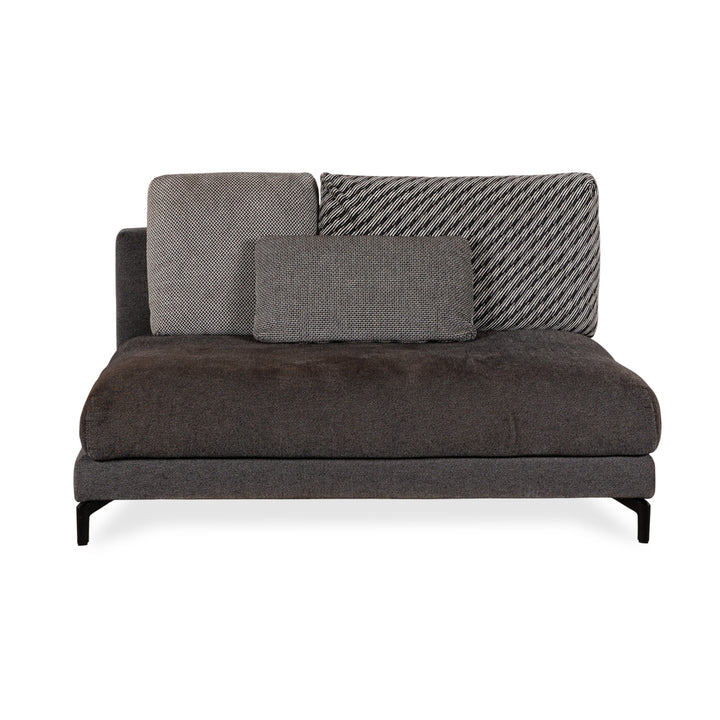 Rolf Benz Nuvola chaise longue en tissu gris