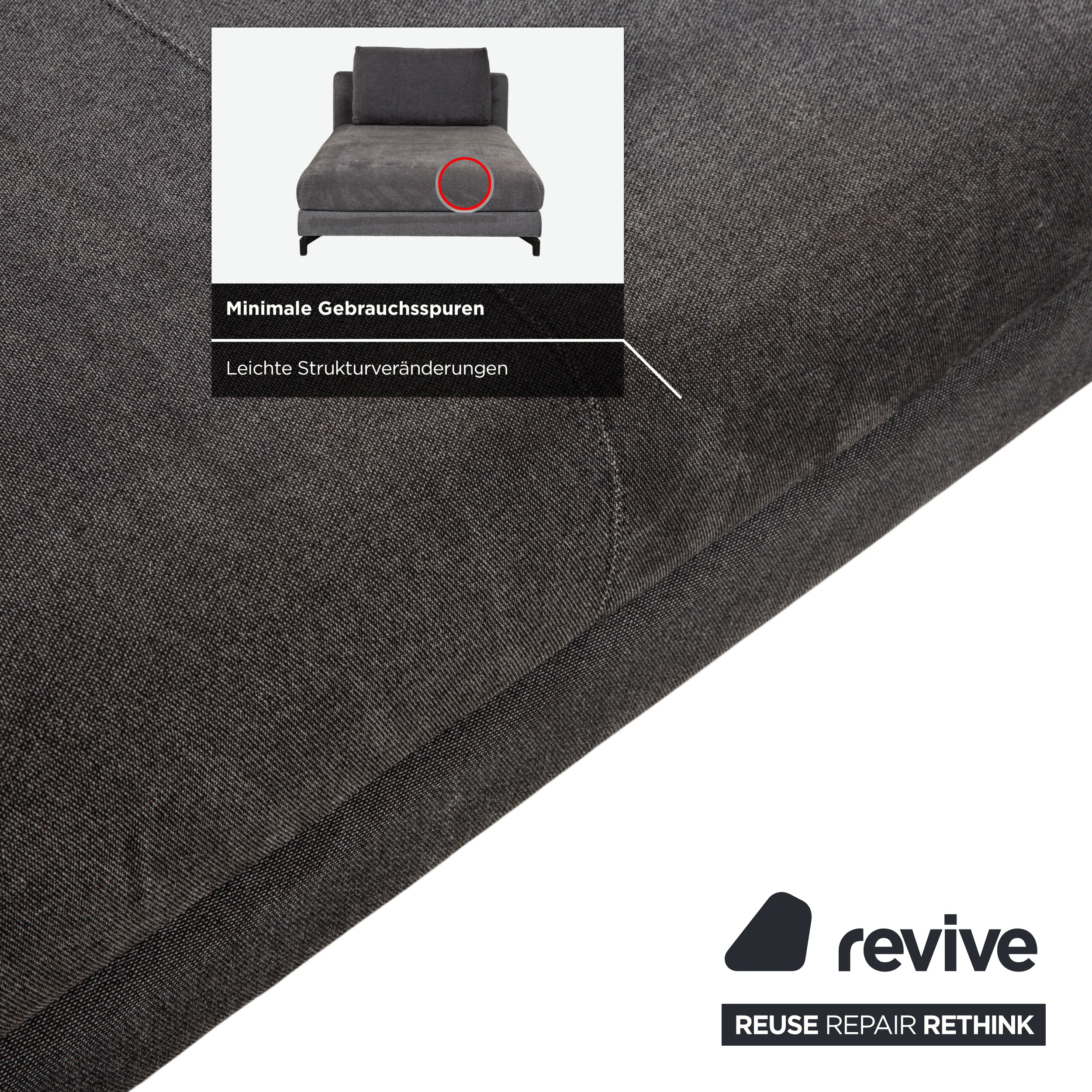 Rolf Benz Nuvola Stoff Liege Grau Daybed