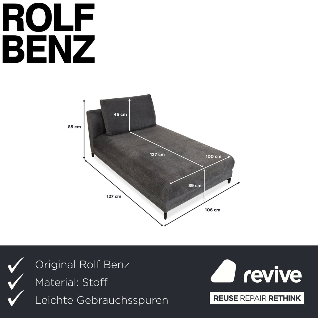 Rolf Benz Nuvola Stoff Liege Grau Daybed