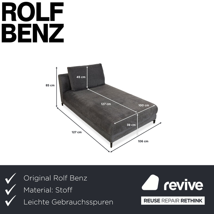 Rolf Benz Nuvola Stoff Liege Grau Daybed
