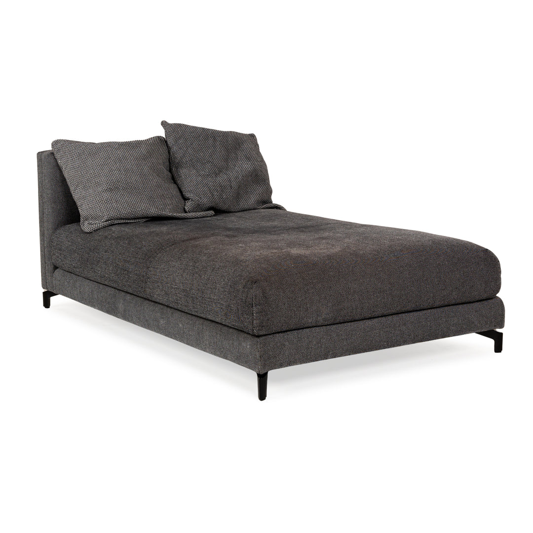Rolf Benz Nuvola Fabric Lounger Grey Black Daybed