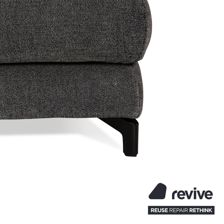 Rolf Benz Nuvola Fabric Lounger Grey Black Daybed