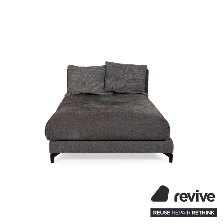 Rolf Benz Nuvola Fabric Lounger Grey Black Daybed