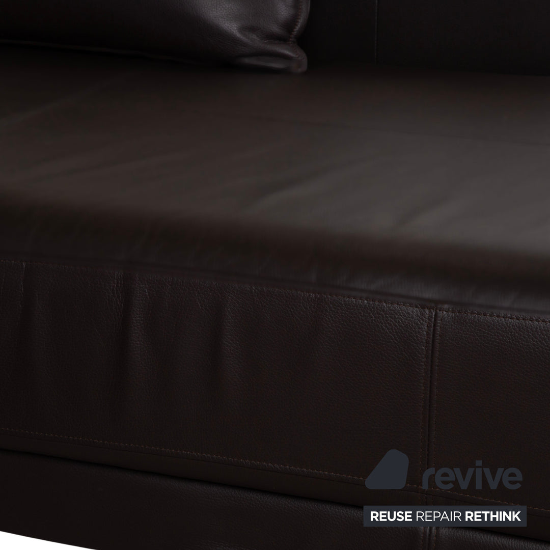 Rolf Benz Onda Leder Ecksofa Braun Couch Recamiere Rechts
