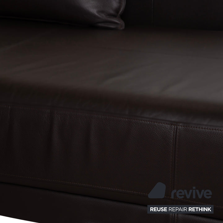 Rolf Benz Onda Leder Ecksofa Braun Couch Recamiere Rechts