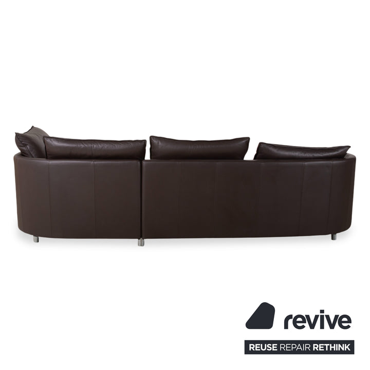Rolf Benz Onda Leder Ecksofa Braun Couch Recamiere Rechts