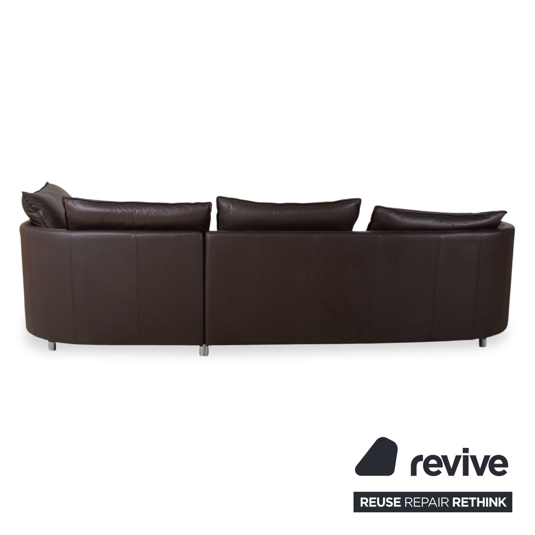 Rolf Benz Onda Leder Ecksofa Braun Couch Recamiere Rechts
