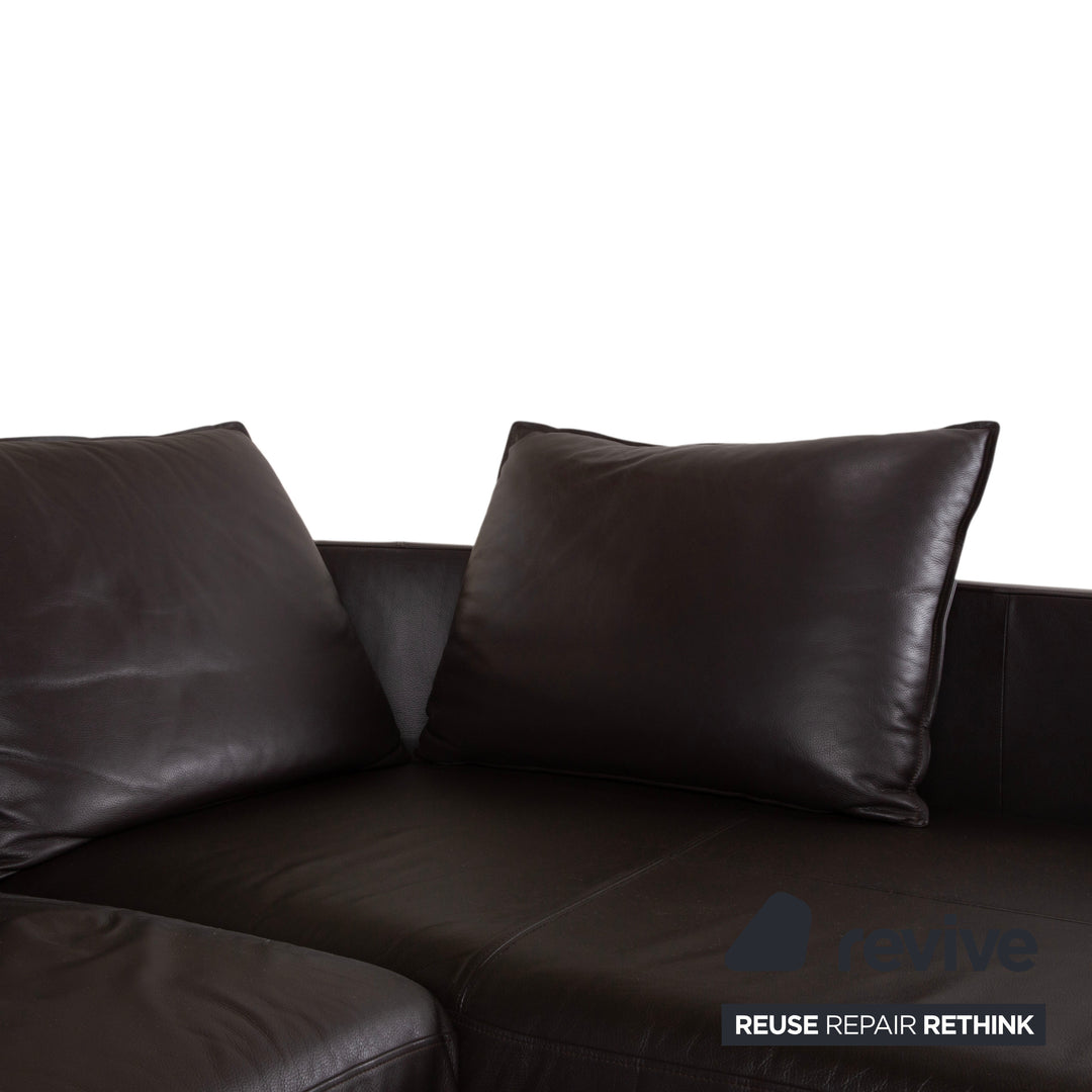 Rolf Benz Onda Leder Ecksofa Braun Couch Recamiere Rechts