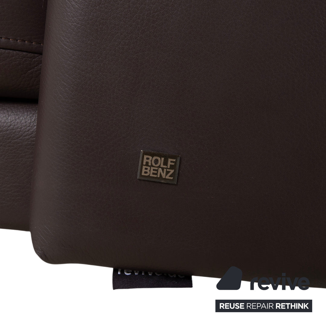 Rolf Benz Onda Leder Ecksofa Braun Couch Recamiere Rechts