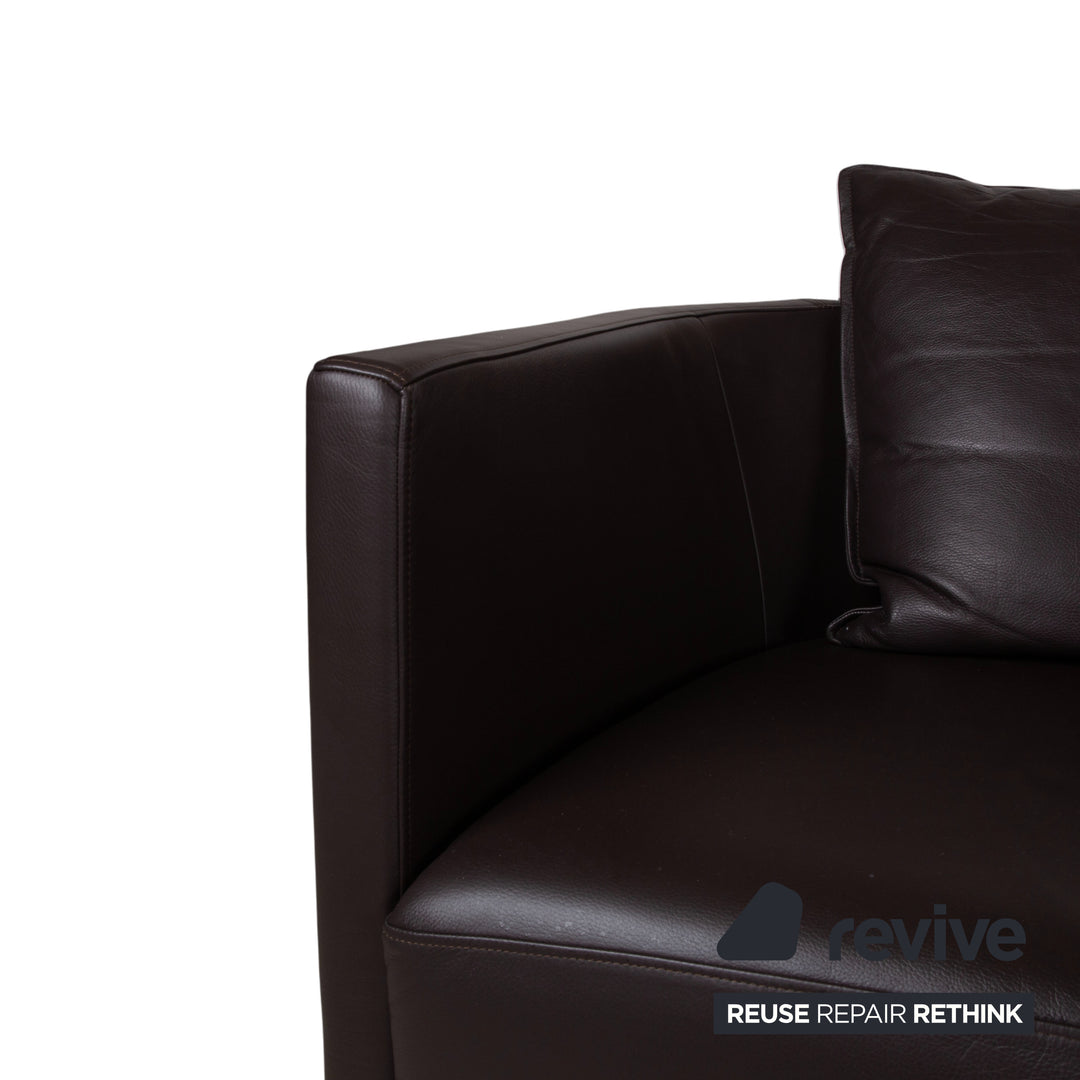 Rolf Benz Onda Leder Ecksofa Braun Couch Recamiere Rechts