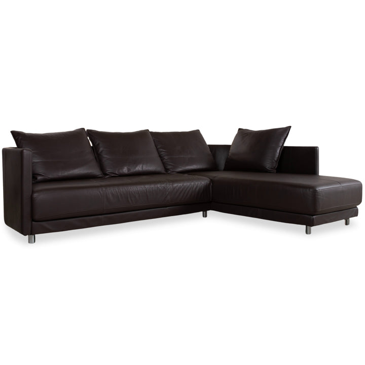 Rolf Benz Onda Leder Ecksofa Braun Couch Recamiere Rechts