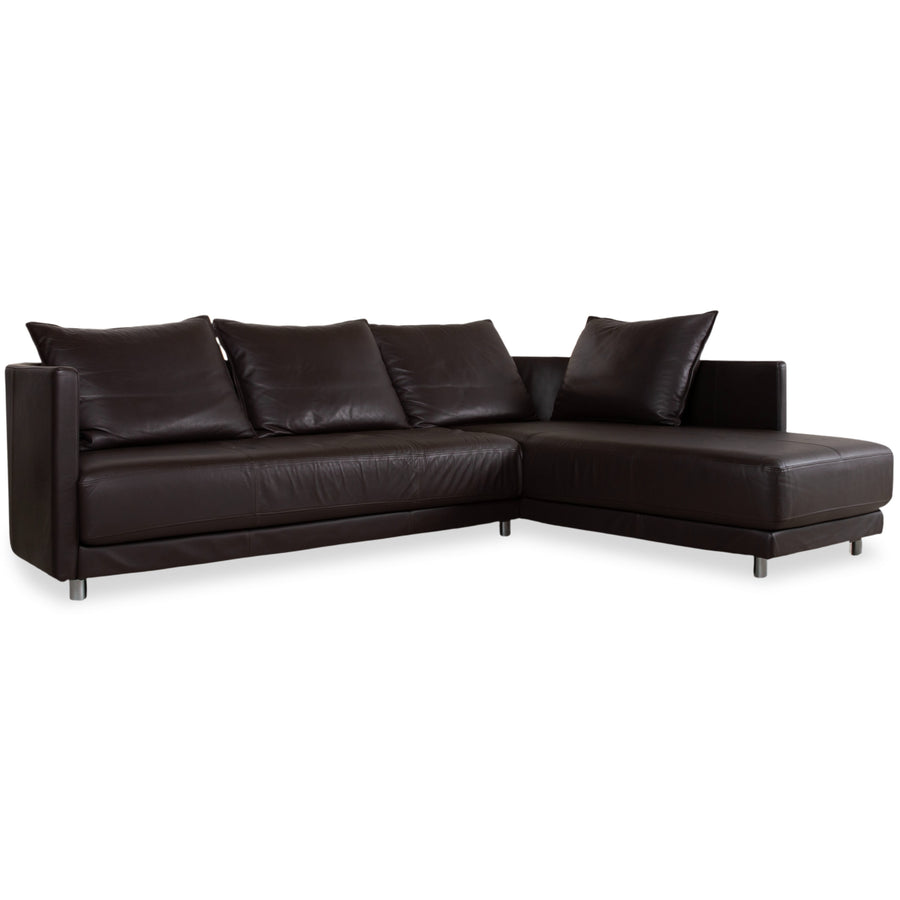 Rolf Benz Onda Leder Ecksofa Braun Couch Recamiere Rechts