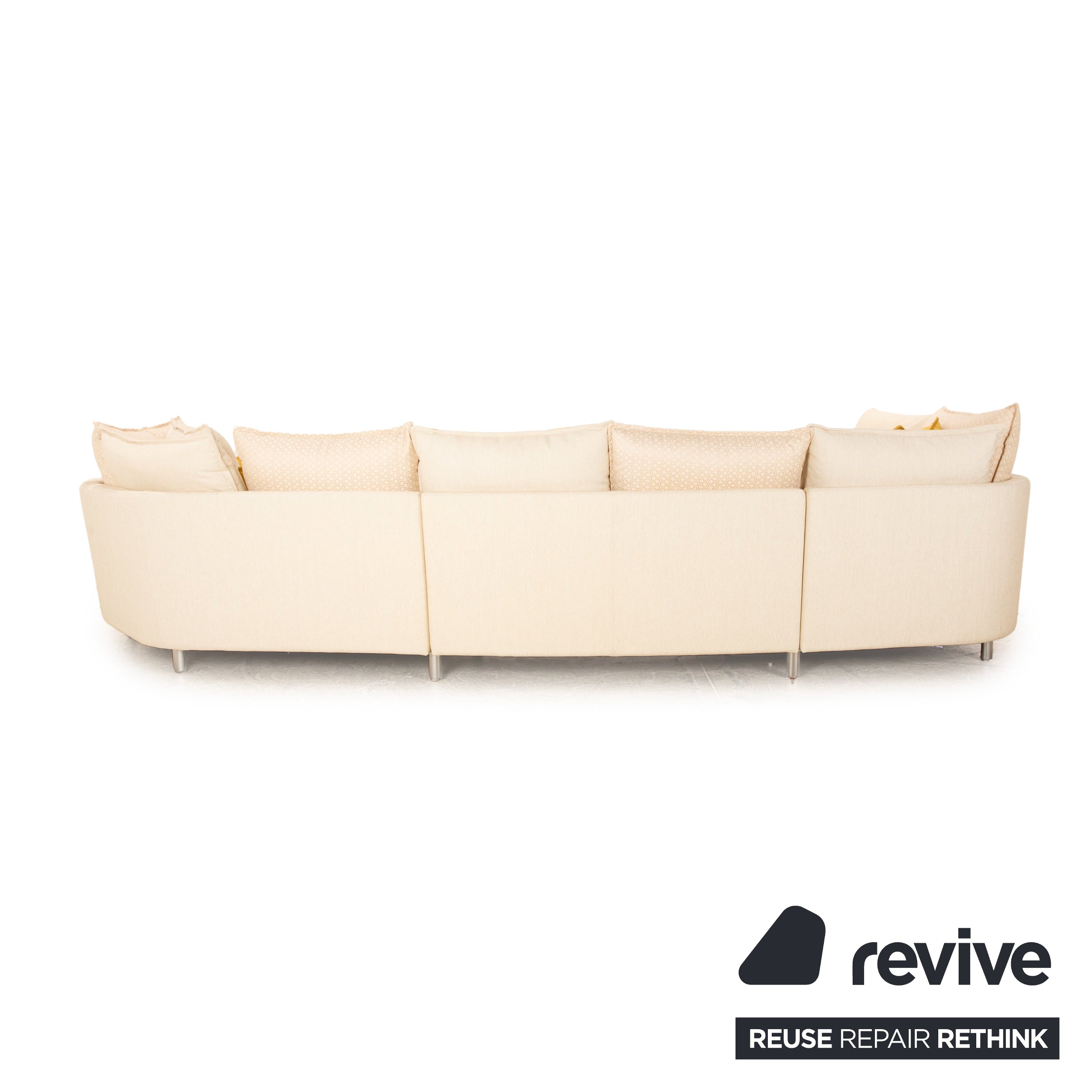 Rolf Benz Onda Stoff Ecksofa Creme Recamiere Links Sofa Couch