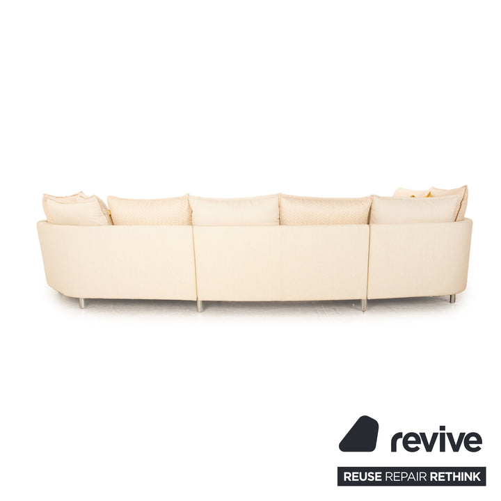 Rolf Benz Onda Stoff Ecksofa Creme Recamiere Links Sofa Couch