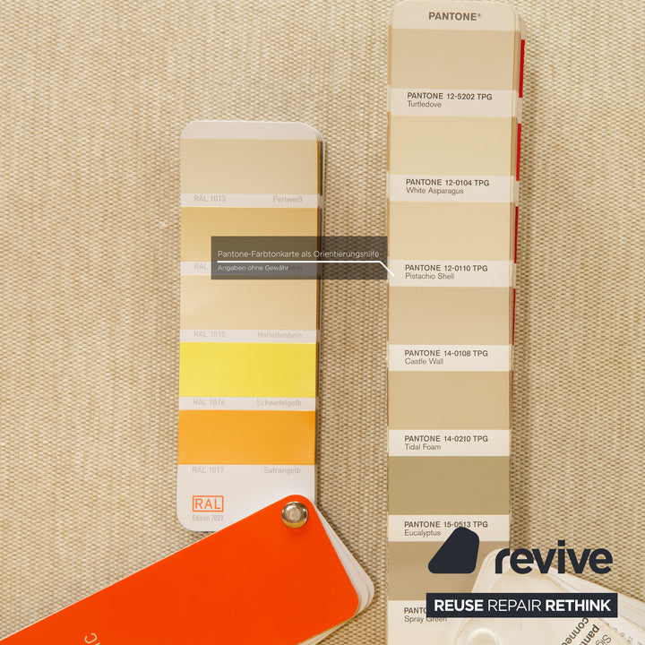 Rolf Benz Onda Fabric Corner Sofa Cream Recamiere Left Sofa Couch