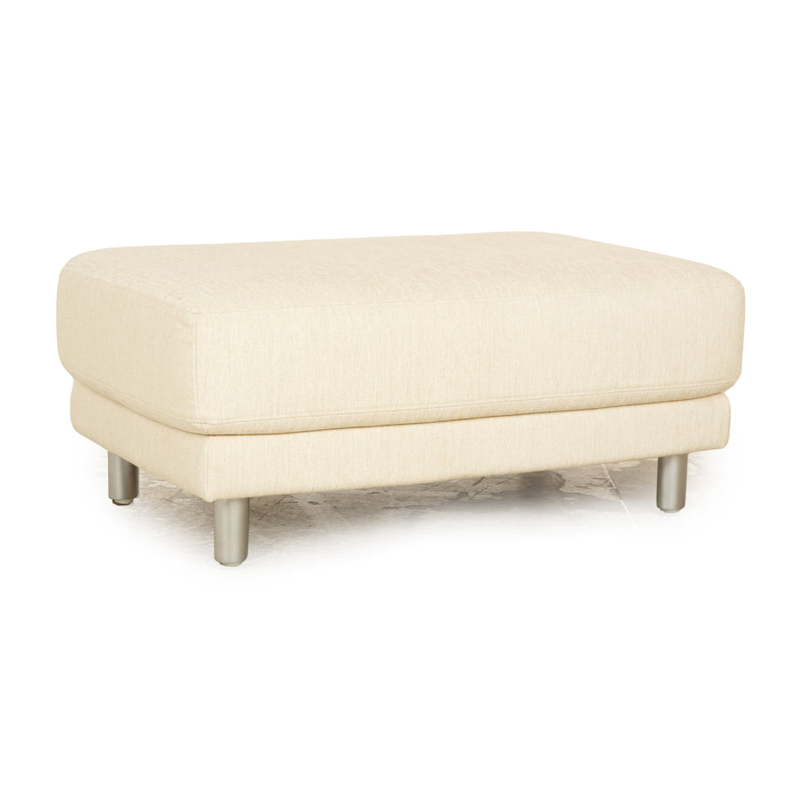 Rolf Benz Onda fabric stool cream