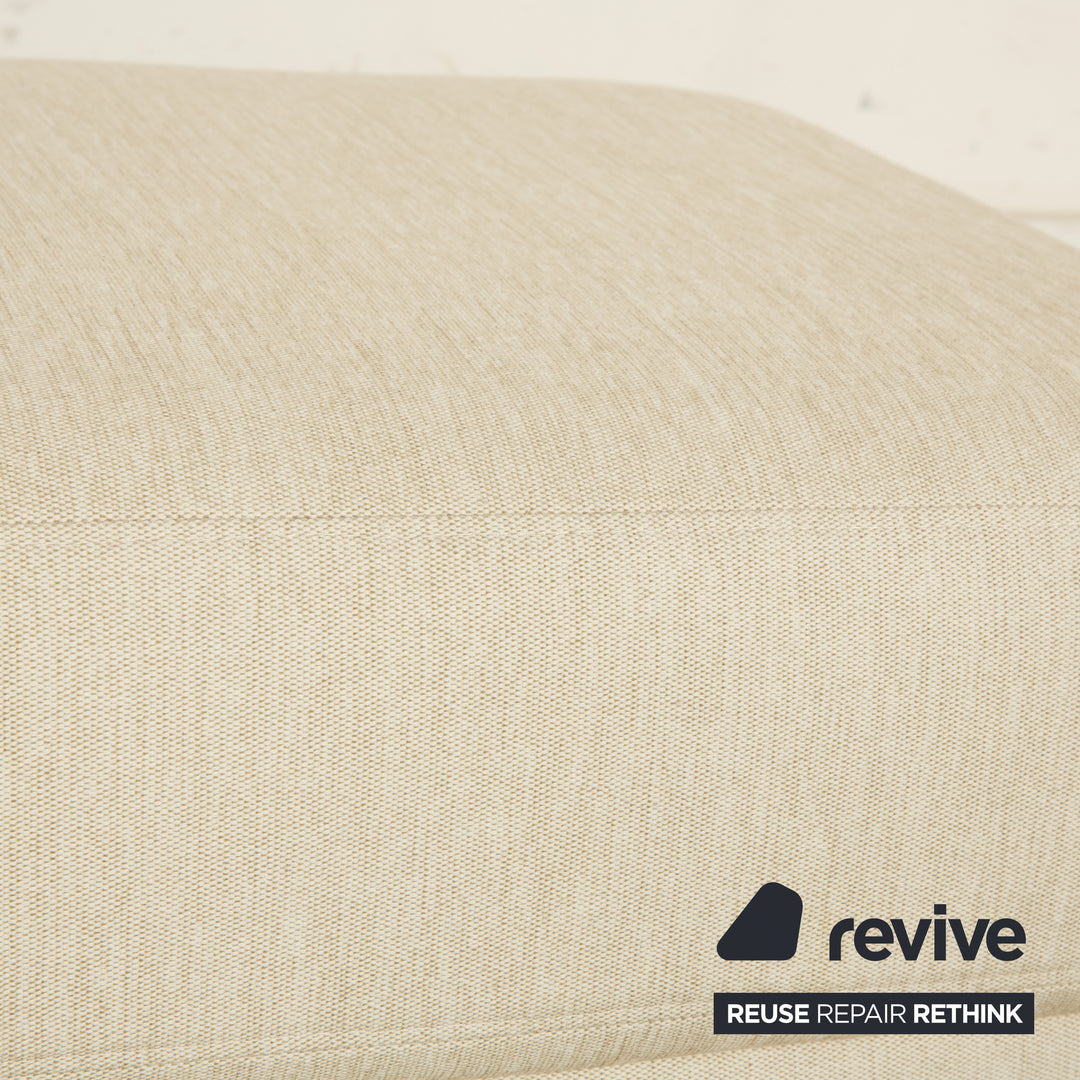 Rolf Benz Onda fabric stool cream