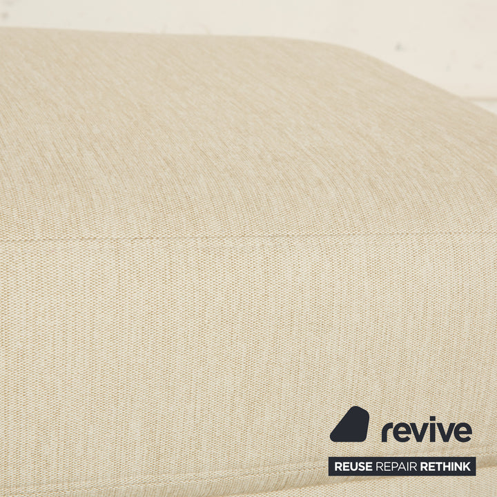 Rolf Benz Onda fabric stool cream