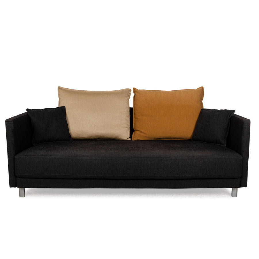 Rolf Benz Onda Stoff Zweisitzer Dunkelgrau Anthrazit Sofa Couch