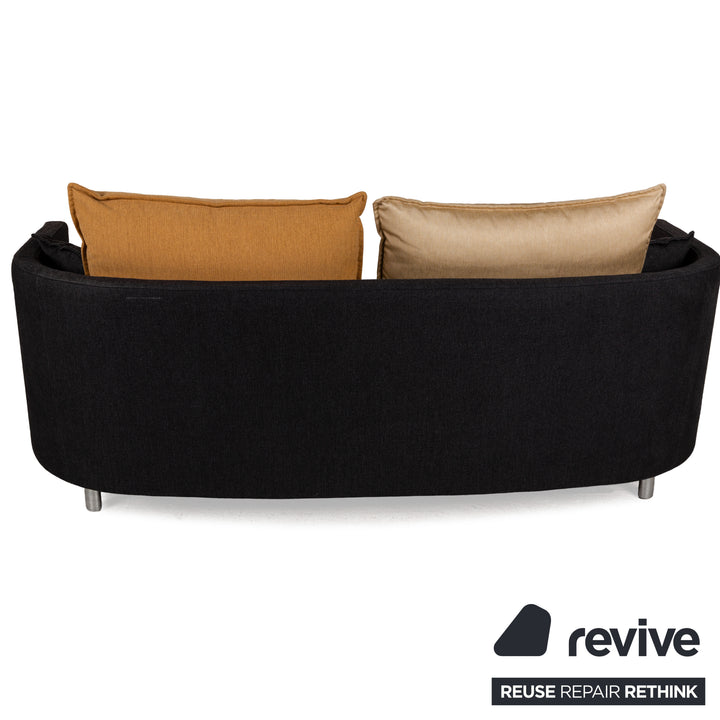 Rolf Benz Onda Stoff Zweisitzer Dunkelgrau Anthrazit Sofa Couch