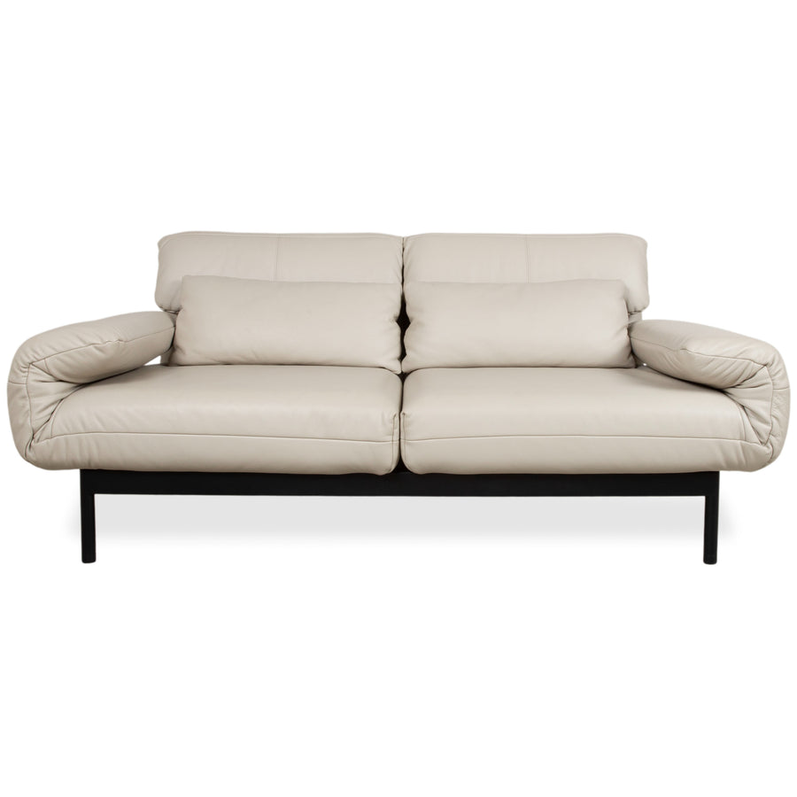 Rolf Benz Plura Leder Zweisitzer Beige manuelle Funktion Sofa Couch