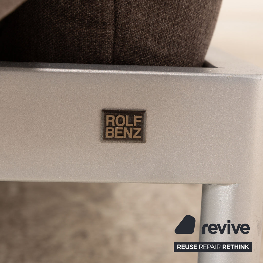 Rolf Benz Plura fabric corner sofa brown manual function relaxation function sofa couch new cover