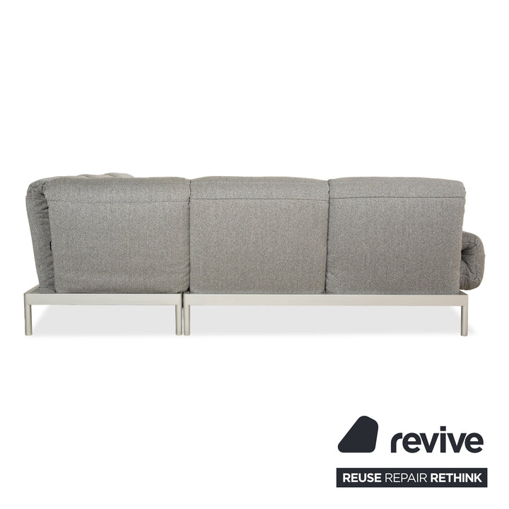 Rolf Benz Plura Stoff Ecksofa Grau manuelle Funktion Sofa Couch Neubezug