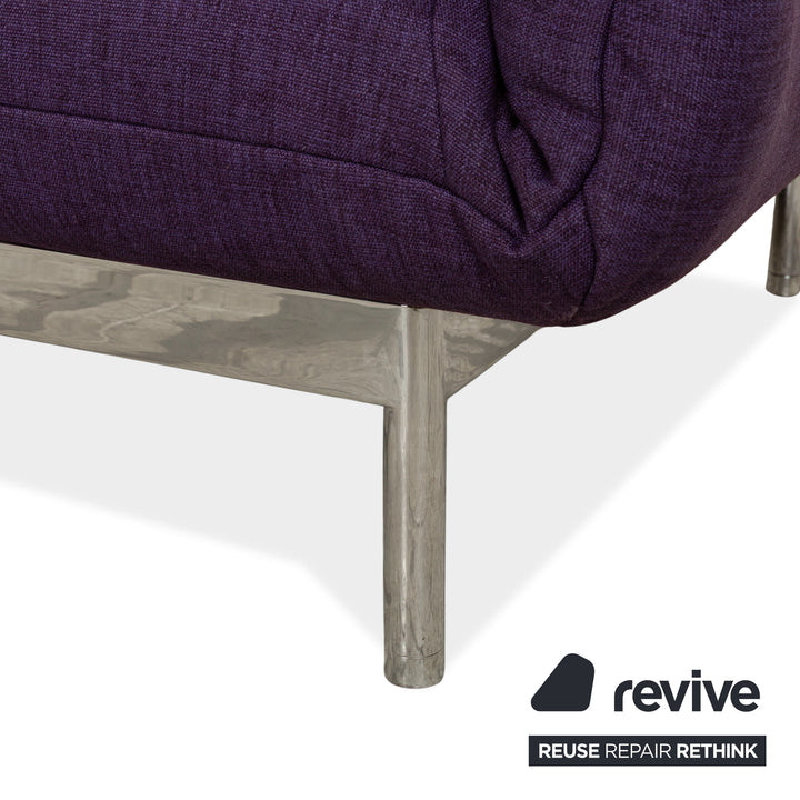Rolf Benz Plura Stoff Ecksofa Violett lila manuelle Funktion Sofa Couch