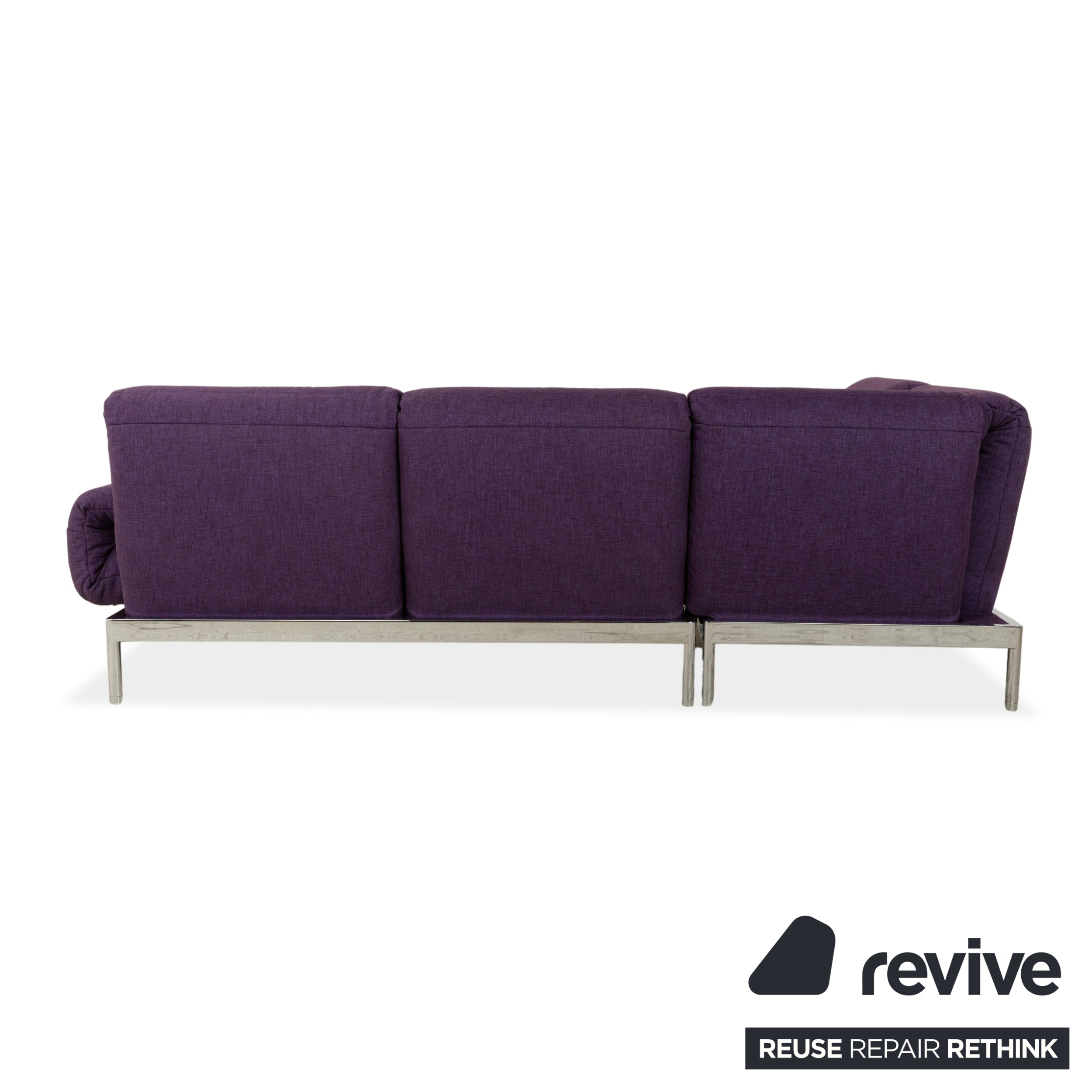 Rolf Benz Plura Stoff Ecksofa Violett lila manuelle Funktion Sofa Couch