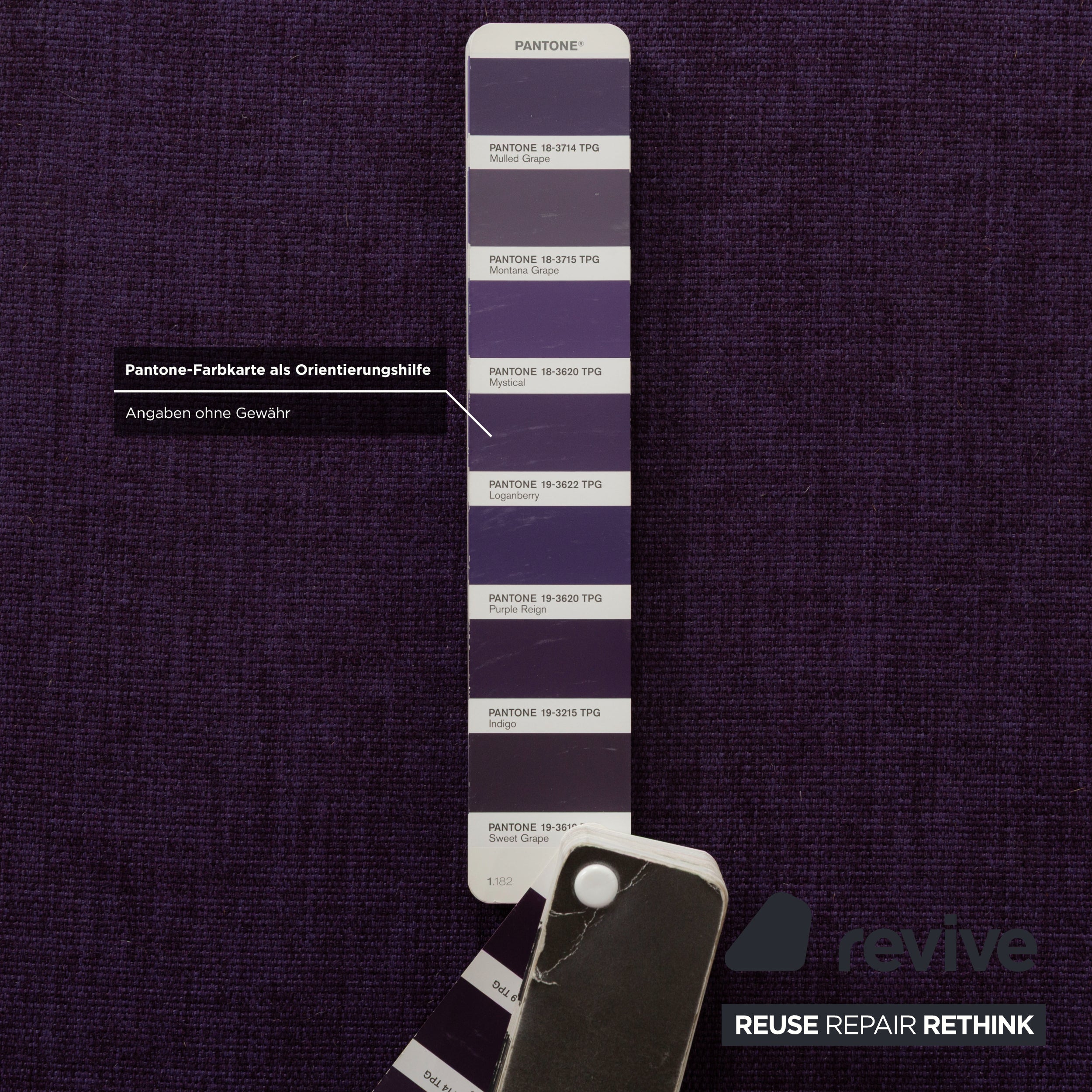 Rolf Benz Plura Stoff Ecksofa Violett lila manuelle Funktion Sofa Couch