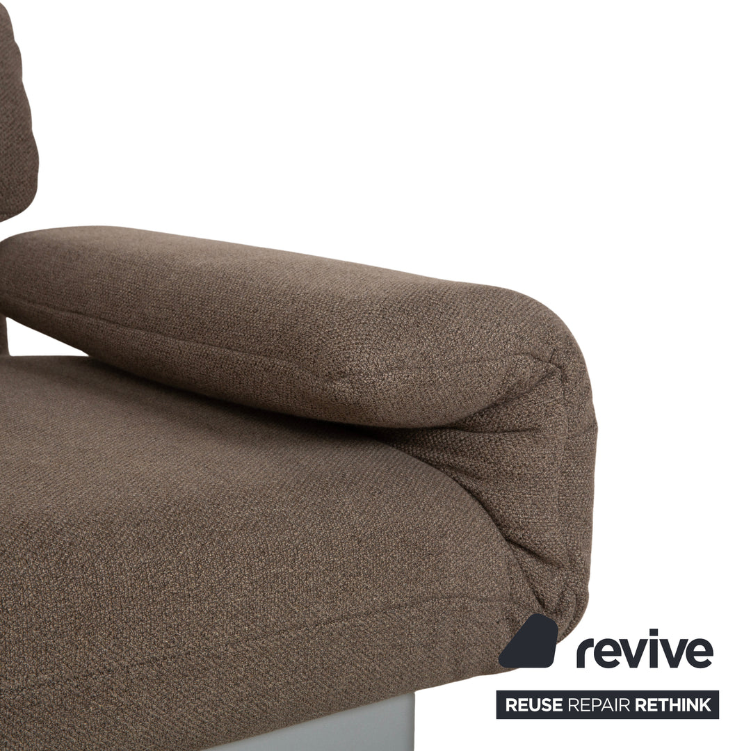 Rolf Benz Plura Stoff Zweisitzer Grau manuelle Funktion Sofa Couch