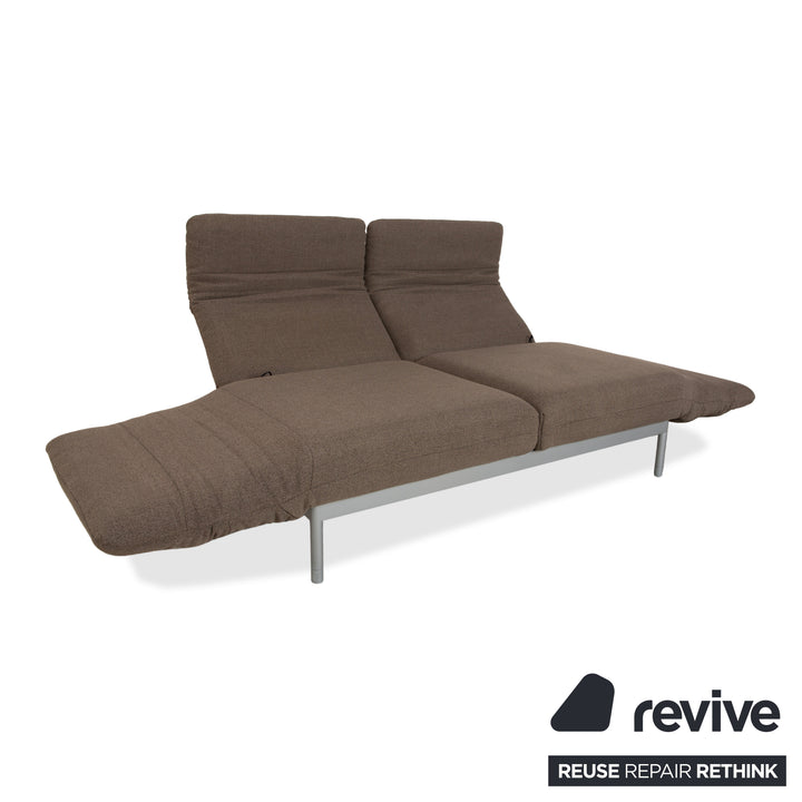 Rolf Benz Plura Stoff Zweisitzer Grau manuelle Funktion Sofa Couch