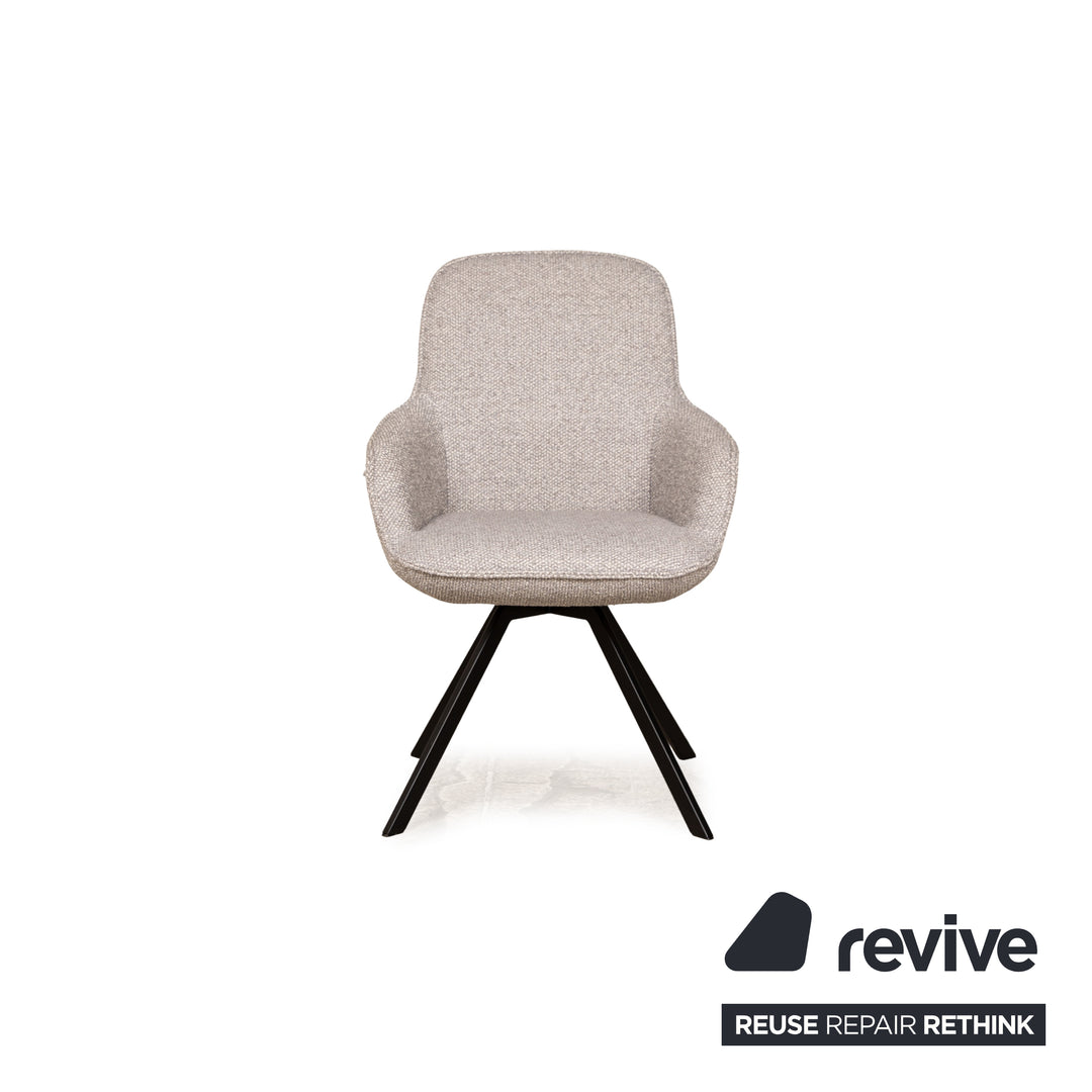 Rolf Benz SMO fabric chair grey manual swivel function