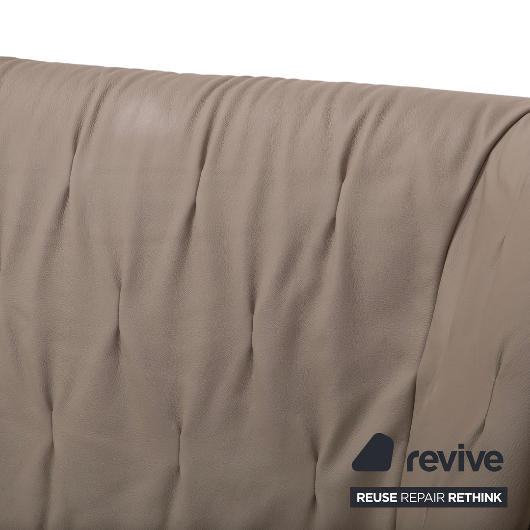 Rolf Benz Sono Leder Bett Beige Schlafzimmer