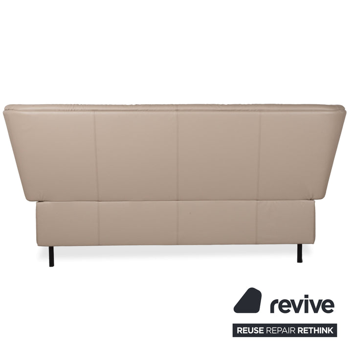 Rolf Benz Sono Leder Bett Beige Schlafzimmer