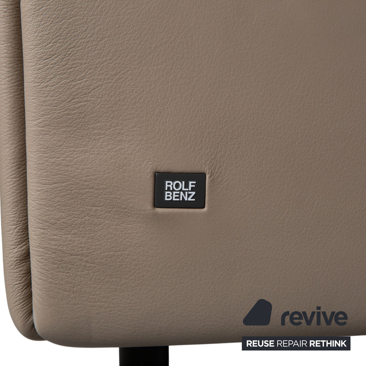 Rolf Benz Sono Leder Bett Beige Schlafzimmer