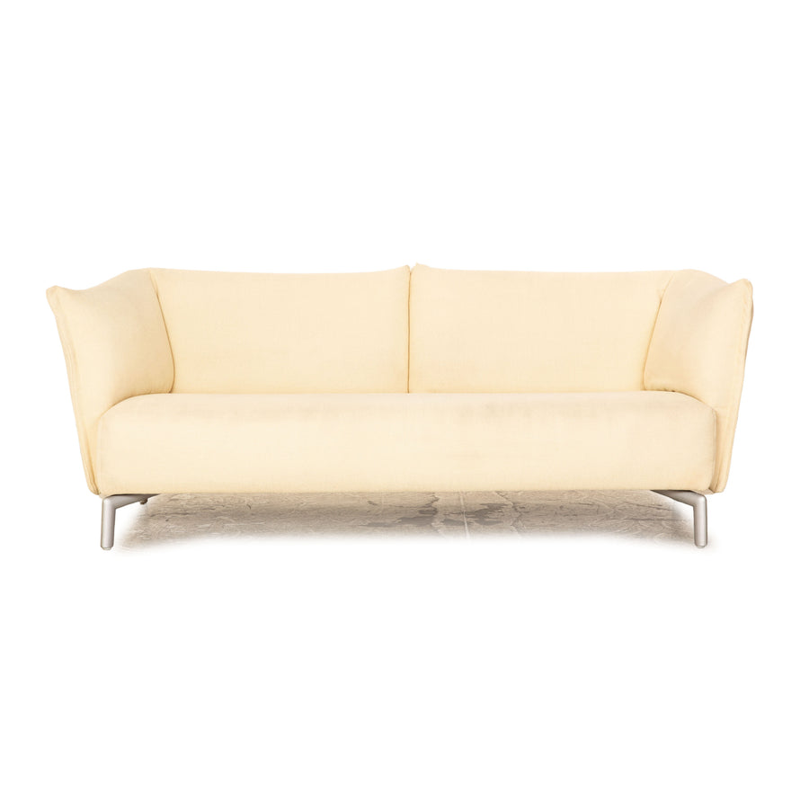 Rolf Benz Fabric Three Seater Fabric Beige Sofa Couch