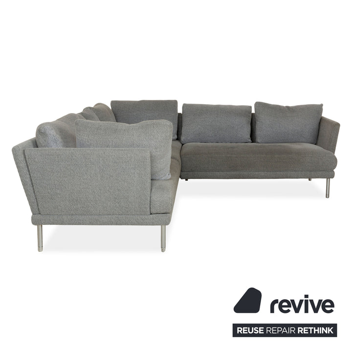 Canapé d'angle en tissu gris Rolf Benz