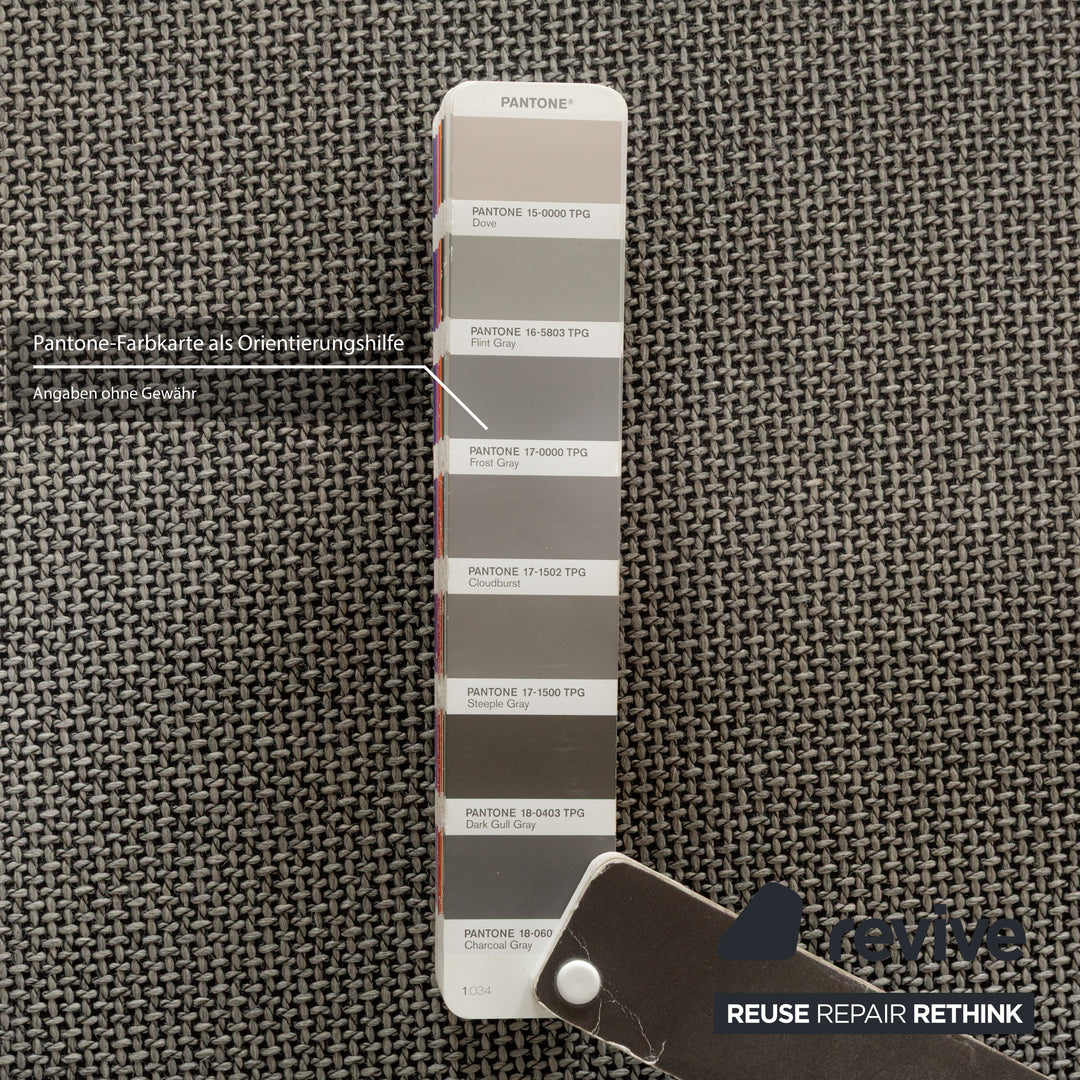 Canapé d'angle en tissu gris Rolf Benz