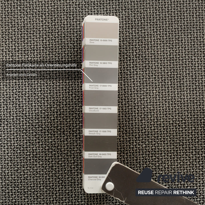 Canapé d'angle en tissu gris Rolf Benz