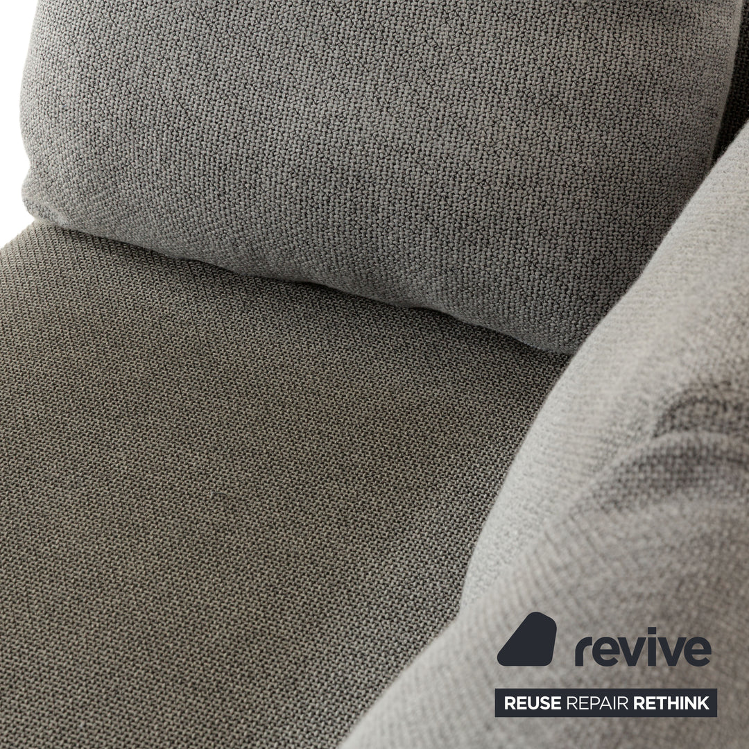 Canapé d'angle en tissu gris Rolf Benz
