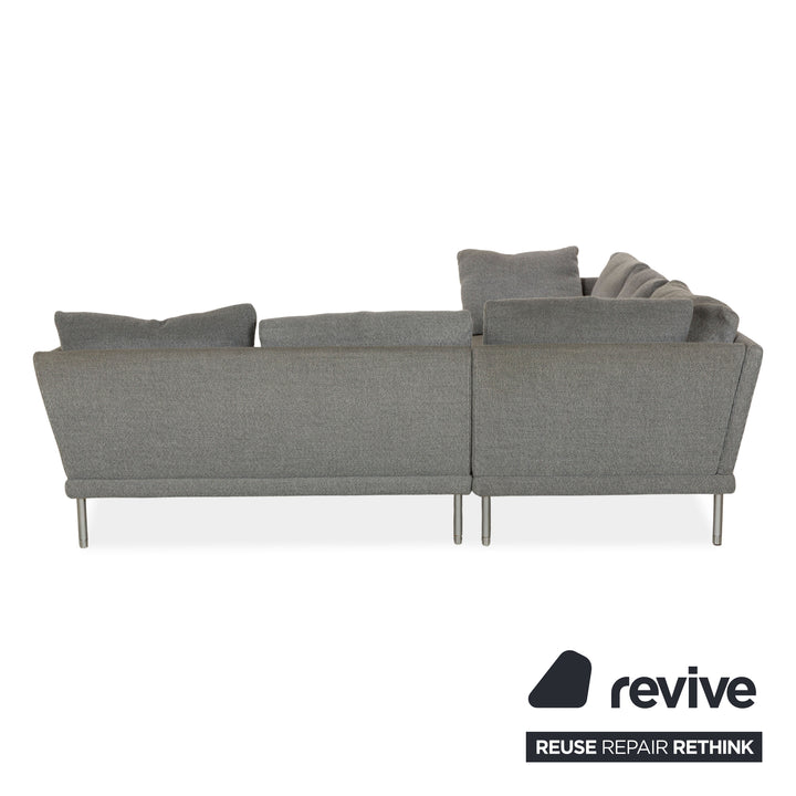 Canapé d'angle en tissu gris Rolf Benz