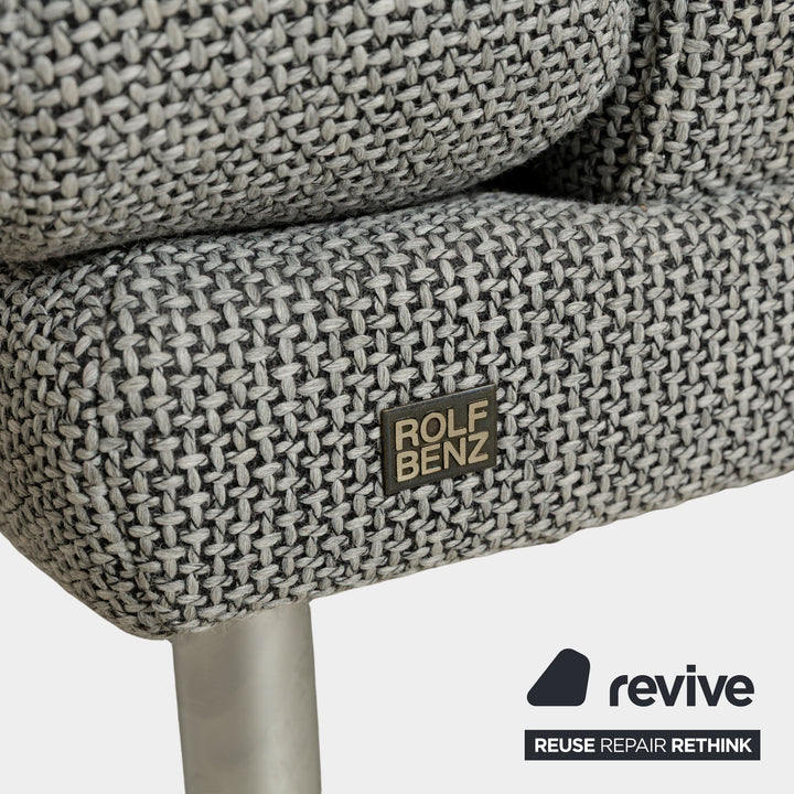 Canapé d'angle en tissu gris Rolf Benz