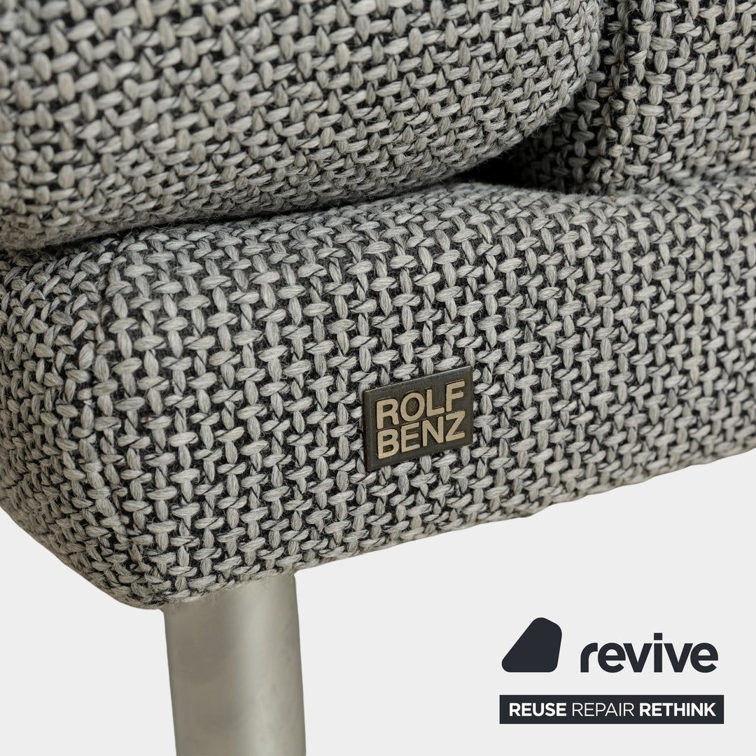 Canapé d'angle en tissu gris Rolf Benz