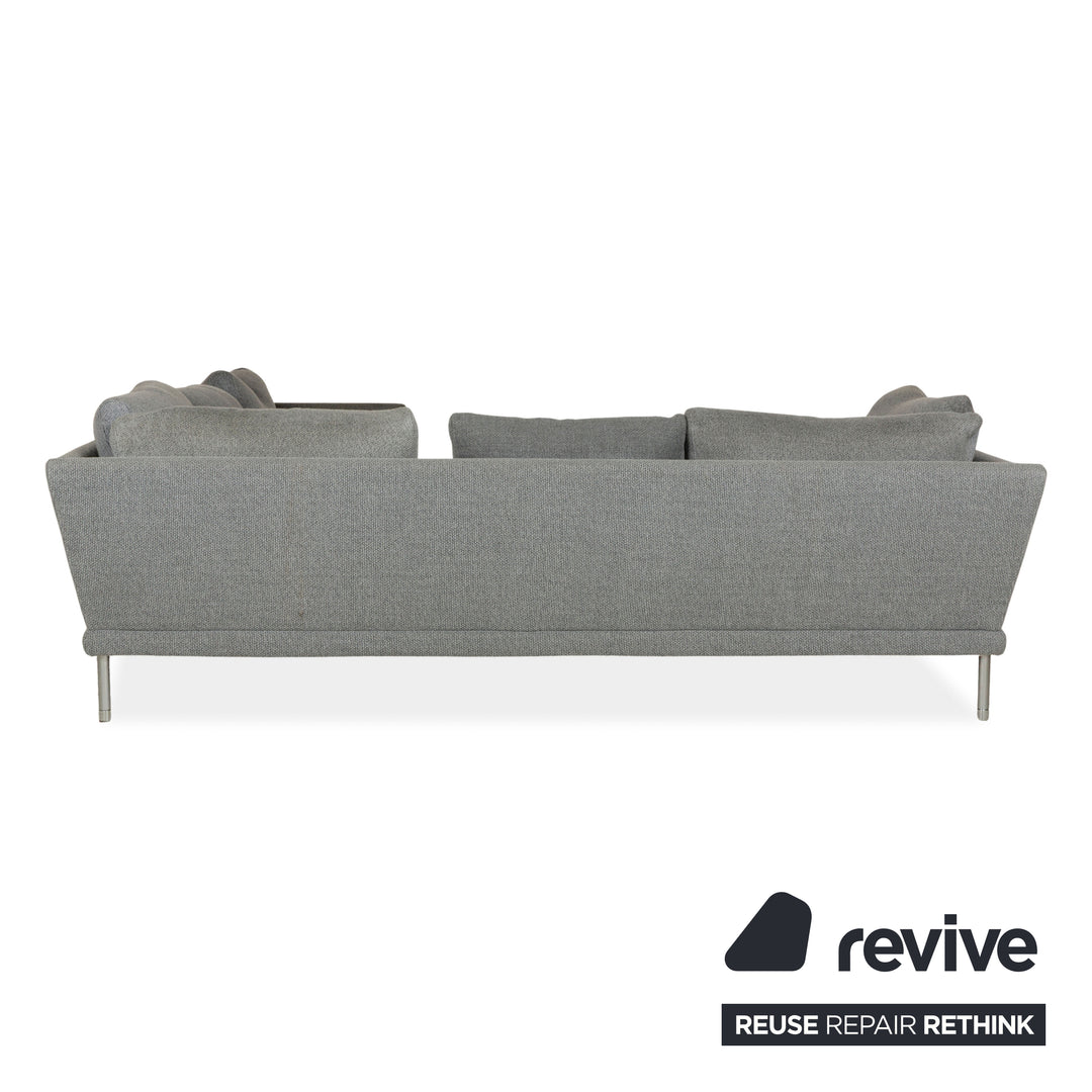 Rolf Benz fabric corner sofa grey sofa couch