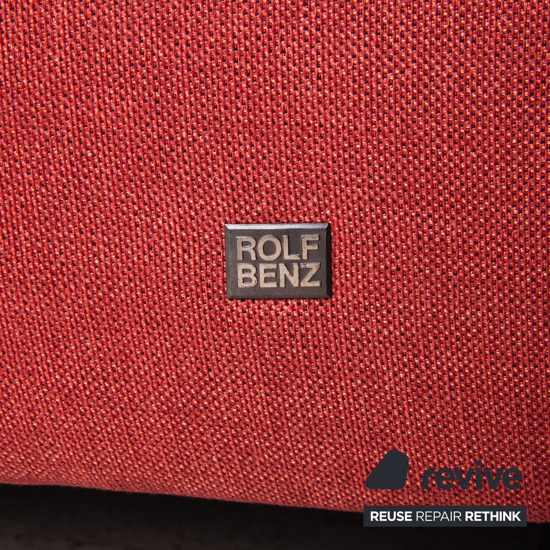 Rolf Benz fabric corner sofa red sofa couch