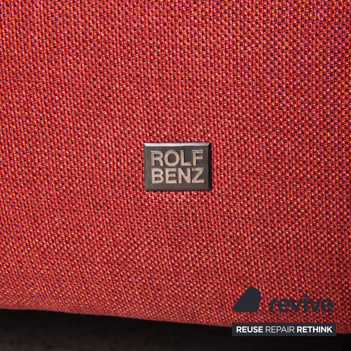 Rolf Benz fabric corner sofa red sofa couch