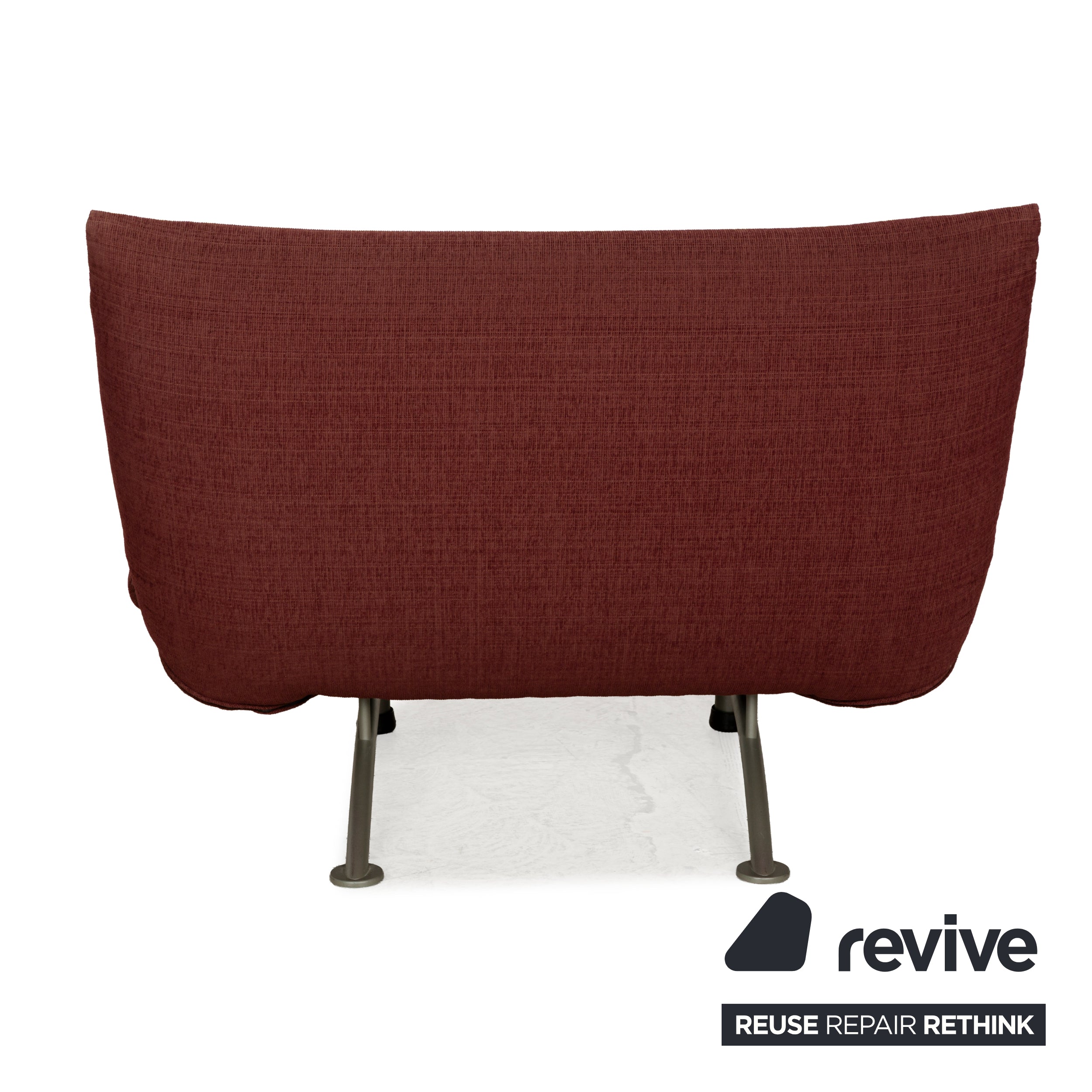 Fauteuil en tissu Rolf Benz rouge vin