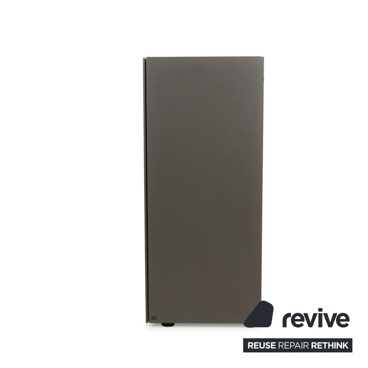 Rolf Benz Stretto wooden sideboard with grey cabinet doors