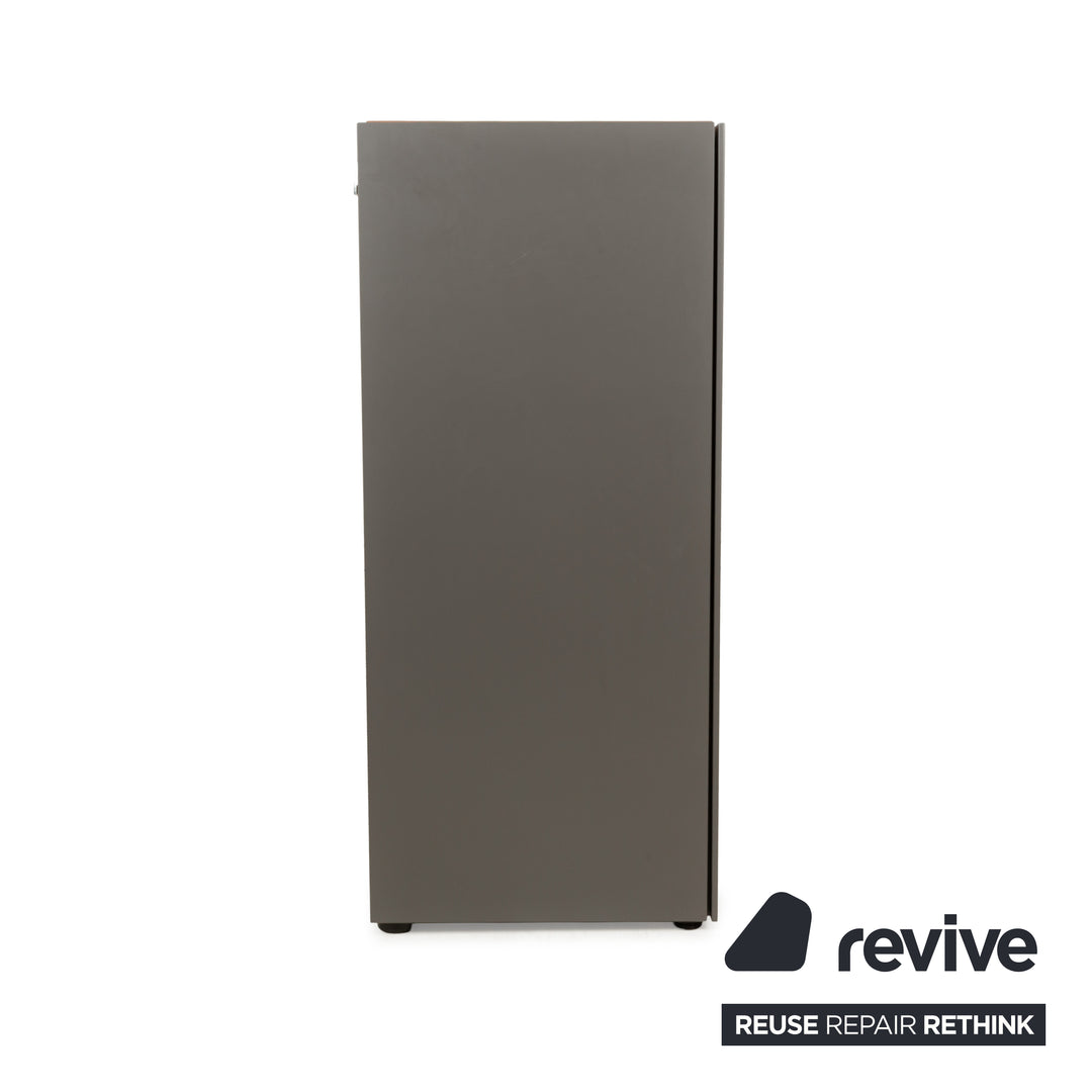 Rolf Benz Stretto wooden sideboard with grey cabinet doors